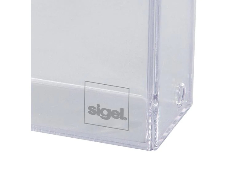 Sigel Visitenkartenbox 9.5 x 6 x 3 cm, Transparent
