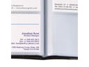 Sigel Visitenkartenbuch 12.2 x 24.8 x 1.2 cm, Schwarz