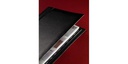 Sigel Visitenkartenbuch Torino 9 x 5.8 cm, bis 160 Karten, Schwarz