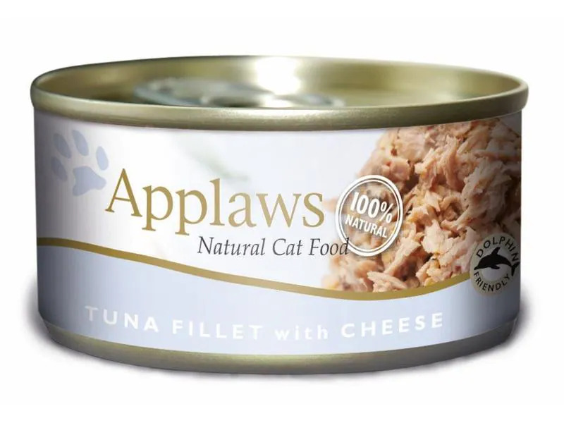 Applaws Nassfutter Dose Thunfischfilet &amp; Käse in Brühe, 24 x 156 g