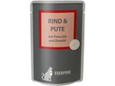 Escapure Nassfutter Pouch Rind &amp; Pute, 12 x 100 g