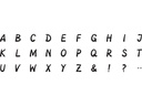 Heyda Motivstempel-Set Alphabet, Braun/Orange