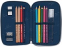 Beckmann Schlamperetui Classic Triple Space Mission, 28-teilig