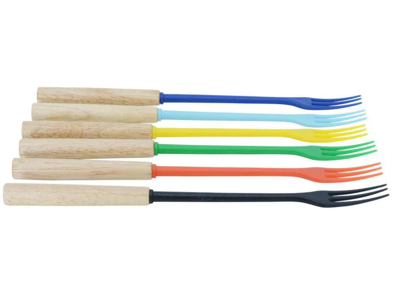 Kadastar Käsefonduegabeln Protect Wood Colors 6 Personen