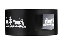 Heidi Cheese Line Fondue-Rechaud Windschutz Alpes Schwarz