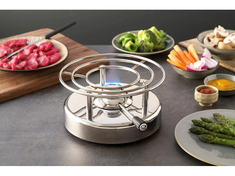 Kisag Fondue-Rechaud Longfire Silber