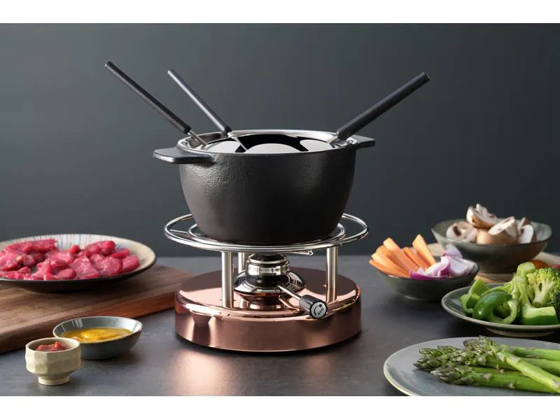 Kisag Fondue-Rechaud Longfire Silber