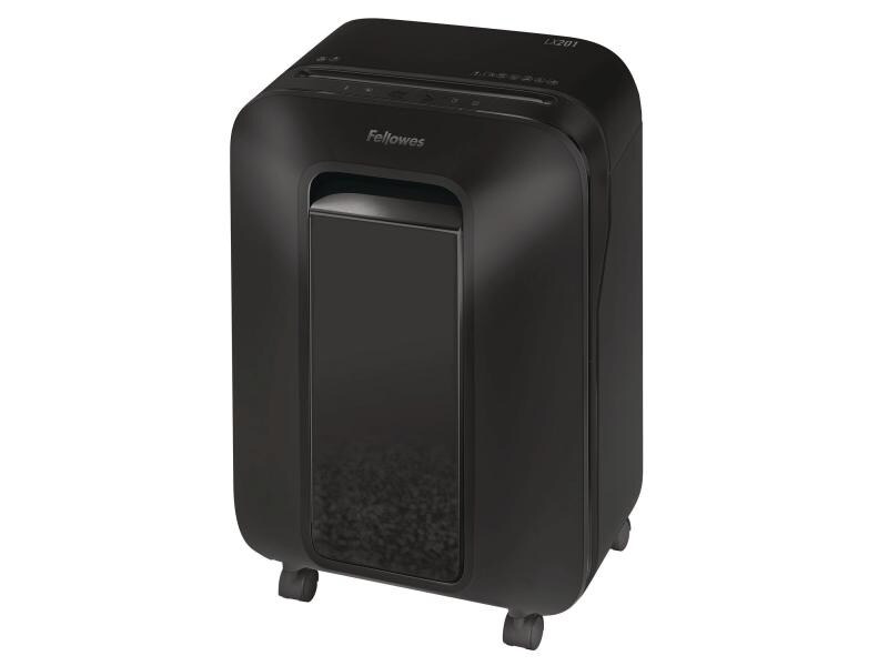 Fellowes Aktenvernichter LX201 P-5, 12 Seiten, Schwarz