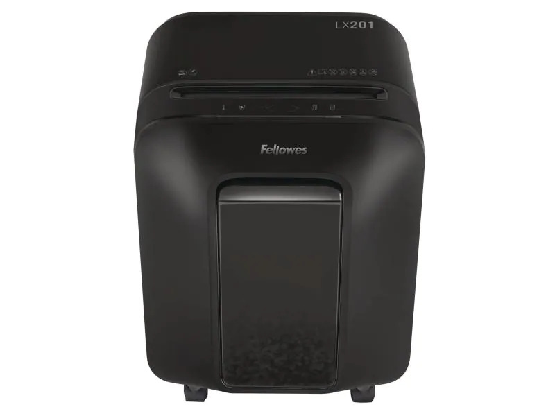 Fellowes Aktenvernichter LX201 P-5, 12 Seiten, Schwarz