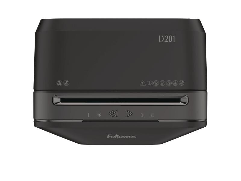 Fellowes Aktenvernichter LX201 P-5, 12 Seiten, Schwarz