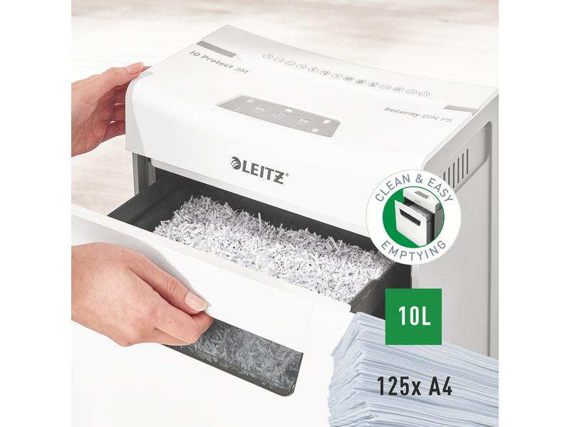 Leitz Aktenvernichter IQ Protect 6X P-5, 3 Seiten