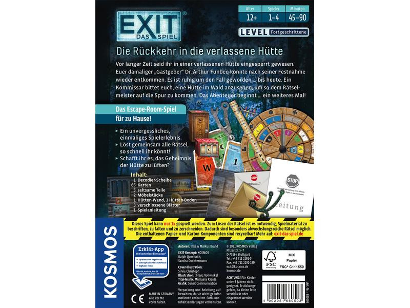 Kosmos EXIT Das Spiel: Die Rückkehr in die verlassene Hütte