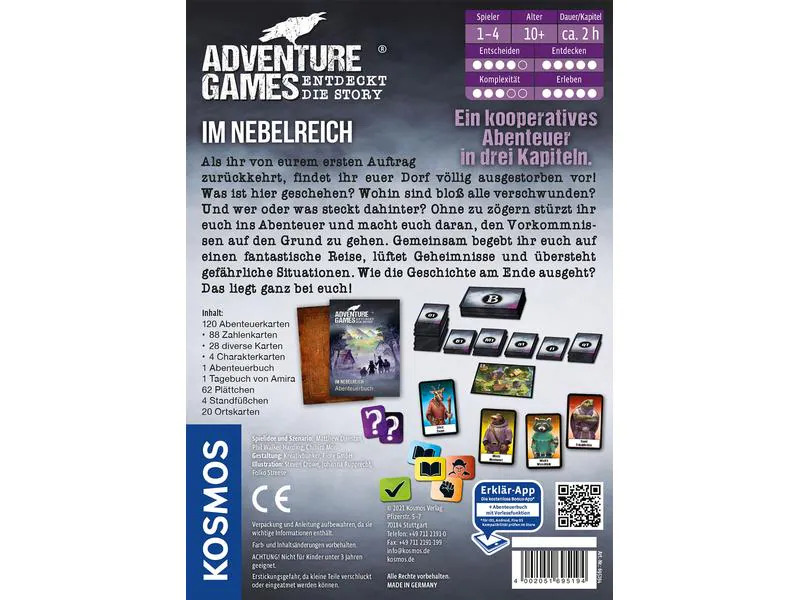Kosmos Kennerspiel Adventure Games – Im Nebelreich