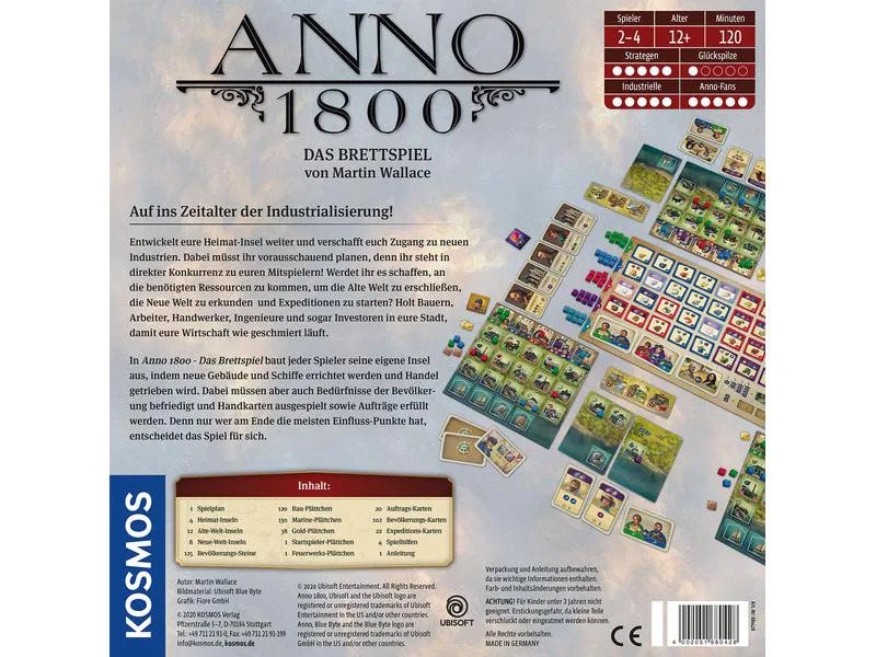 Kosmos Kennerspiel Anno 1800 - Das Brettspiel