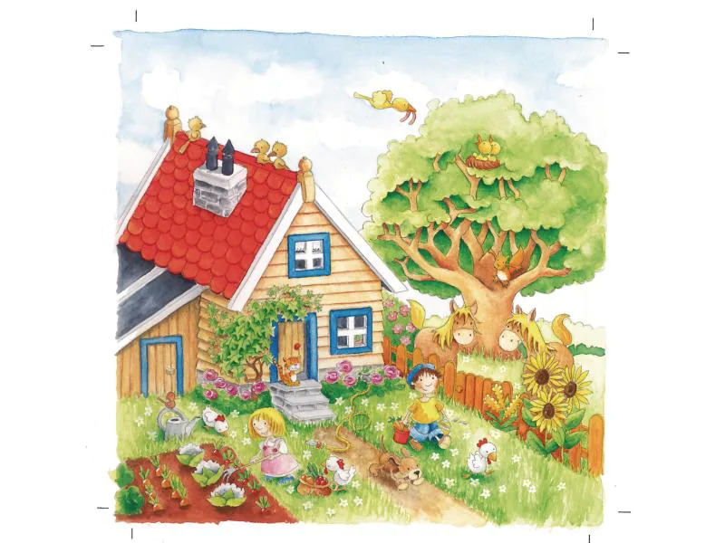 Goki Puzzle Schichtenpuzzle Jahreszeiten
