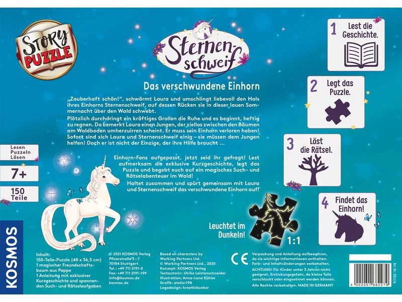 Kosmos Story-Puzzle: Sternenschweif – Das verschwundene Einhorn