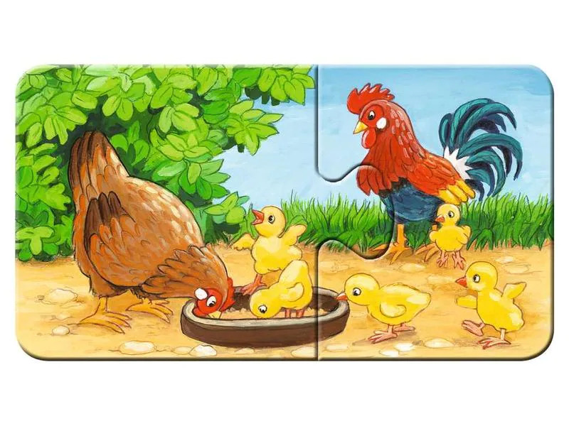 Ravensburger Kleinkinder Puzzle my first puzzles Tierfamilien Bauernhof
