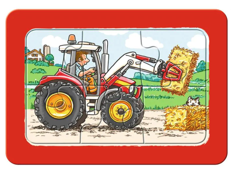Ravensburger Puzzle Bagger,Traktor und Kipplader