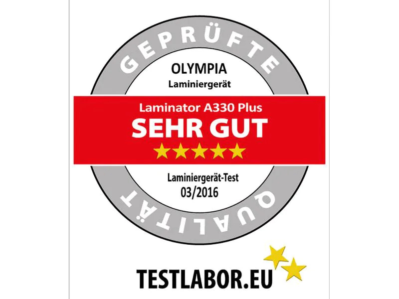 Olympia Laminiergerät A 330 Plus 2 x A4 125 µm