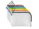HERMA Etui Mesh Bag 26 x 20 cm, Schwarz/Weiss