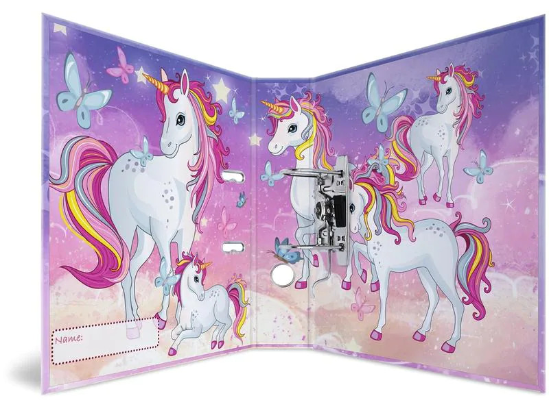 HERMA Ordner Einhorn 7 cm, Mehrfarbig