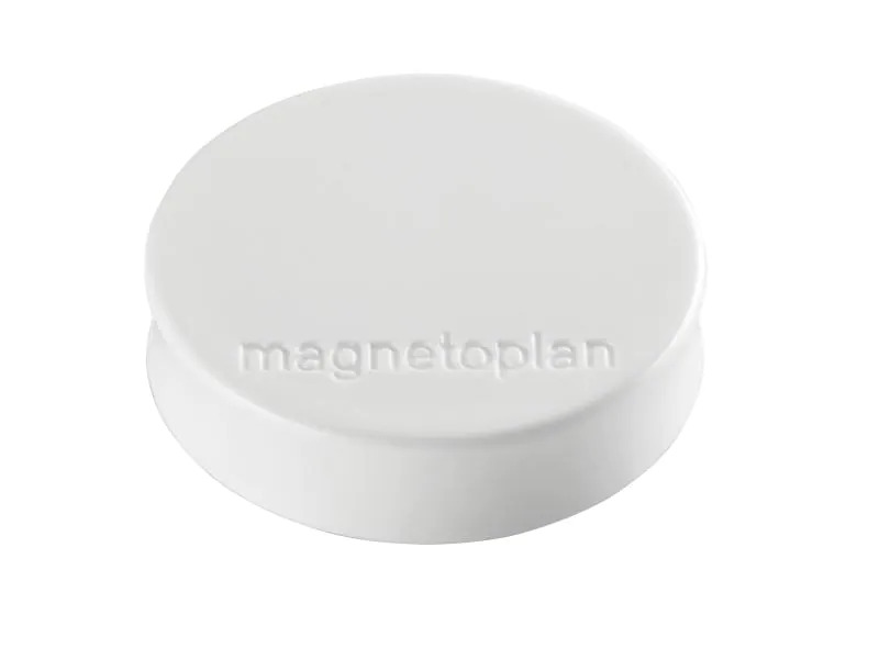 Magnetoplan Haftmagnet Ergo Medium Ø 3 cm Weiss, 10 Stück