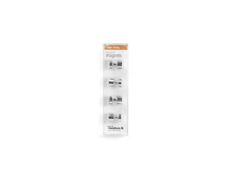 Trendform Haftmagnet HOLD-IT Silber, 4 Stück