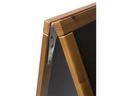 Securit Kreidetafel Teak Finish 55 x 85 cm Schwarz/Hellbraun