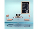 Securit Tischkreidetafel Silhouette Cup Hellbraun/Schwarz