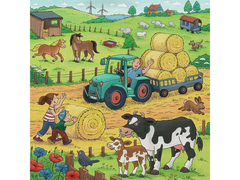 Ravensburger Puzzle Viel los auf dem Bauernhof