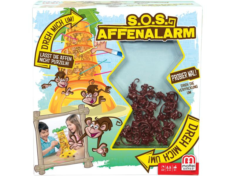 Mattel Spiele Kinderspiel S.O.S. Affenalarm