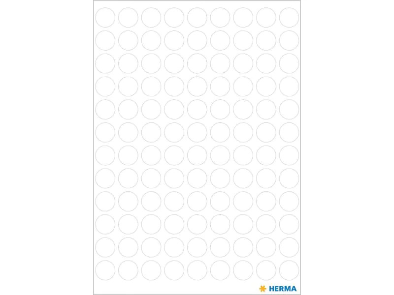 HERMA Klebepunkte Vario Ø 8 mm, Weiss