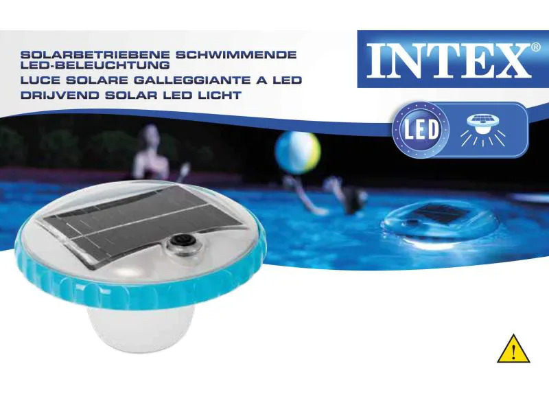 Intex Poollampe LED Solar schwimmend