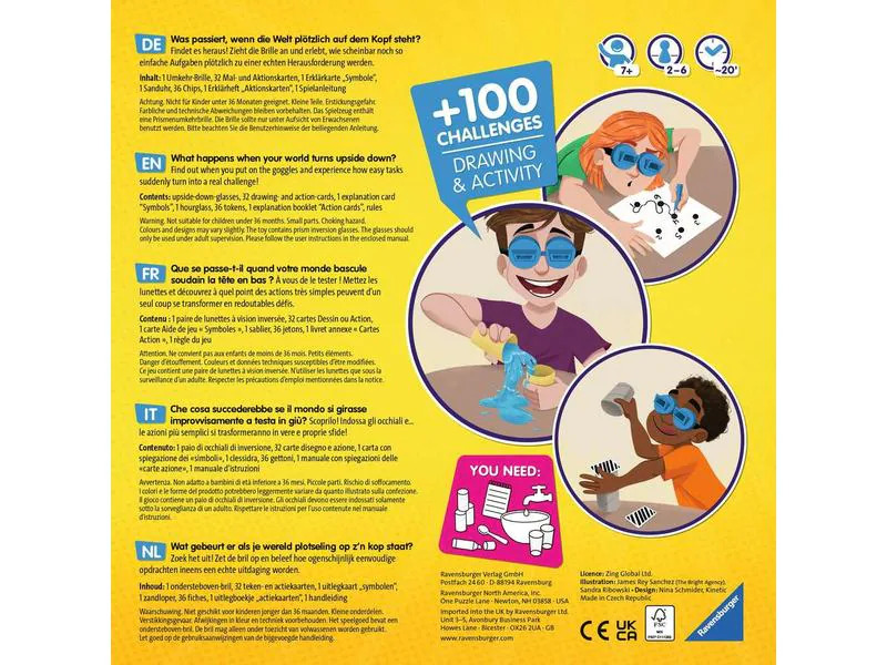 Ravensburger Kinderspiel The #UpsideDownChallenge Game