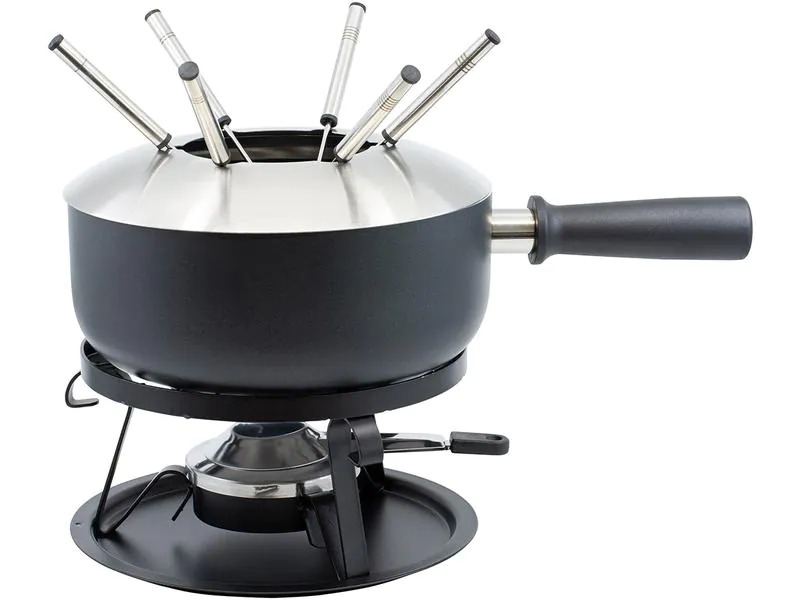 Kadastar Käsefondue-Set Royal 22 Teile, Schwarz