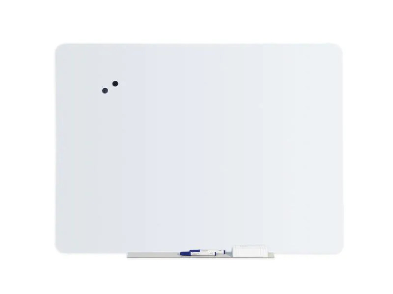 Bi-Office Magnethaftendes Glassboard 60 cm x 90 cm, Weiss