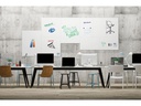 Legamaster Magnethaftendes Whiteboard Board-Up  75 cm x 100 cm, Weiss