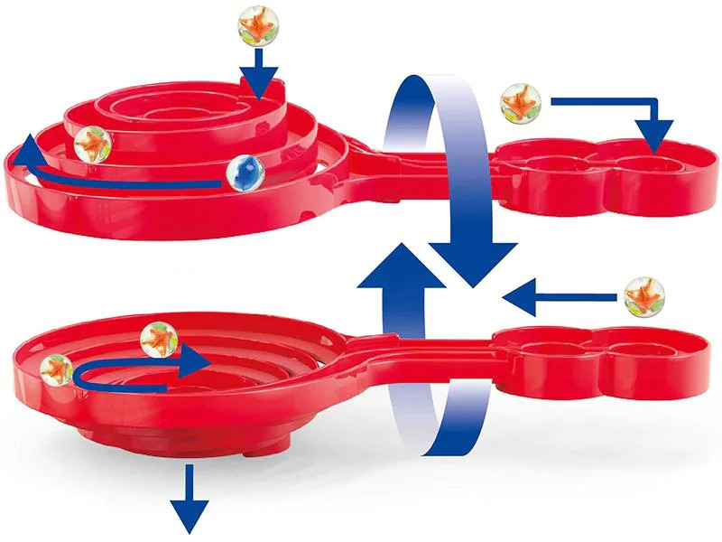 Hape Kugelbahn Zubehör Quadrilla Doppel-Spirale