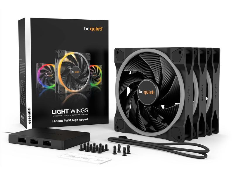 be quiet! PC-Lüfter Light Wings high-speed 140 mm 3er Pack