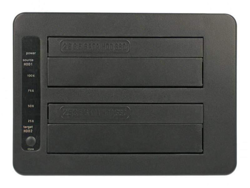 Delock Docking- und Klonstation Dual Sata HDD / SSD