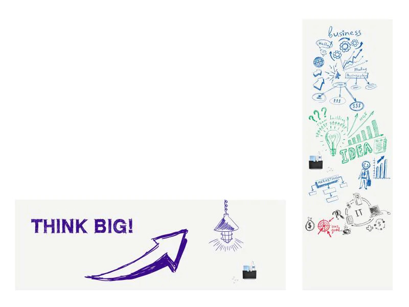 Legamaster Magnethaftendes Whiteboard Wrap-Up 101x150 cm, Selbstklebend