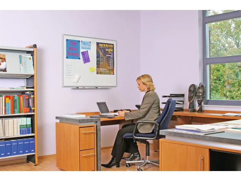 Legamaster Whiteboard PROFESSIONAL 90 cm x 120 cm, Grau/Weiss