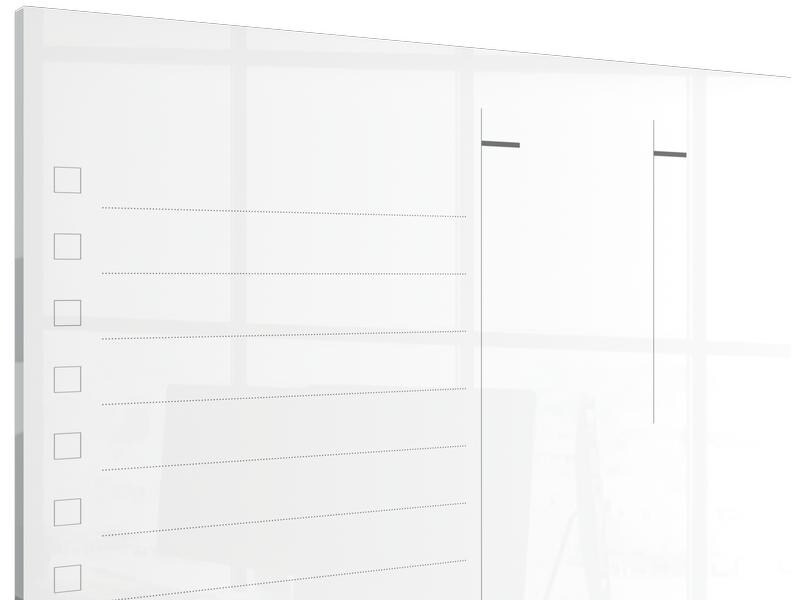 Nobo Glassboard Wochenplaner 43 cm x 56 cm, Grau