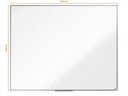Nobo Magnethaftendes Whiteboard Essence 120 cm x 150 cm, Weiss