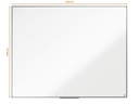 Nobo Magnethaftendes Whiteboard Essence 120 cm x 150 cm, Weiss