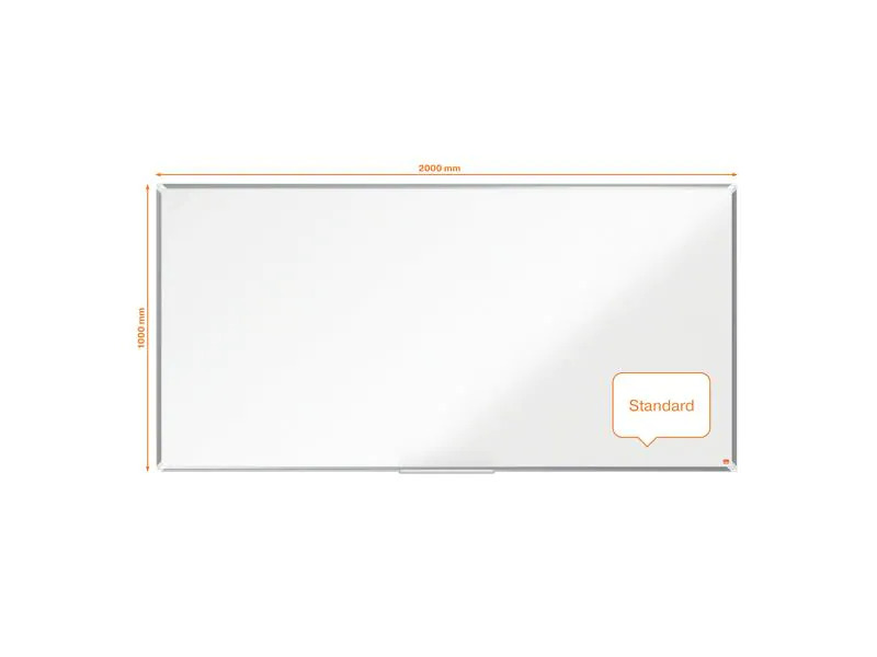 Nobo Whiteboard Premium Plus 100 cm x 200 cm, Weiss