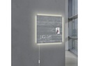 Sigel Glassboard LED artverum 48 cm x 48 cm, Grau