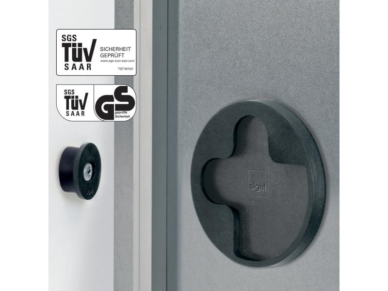Sigel Glassboard LED artverum 48 cm x 48 cm, Grau