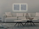 Sigel Glassboard LED artverum 48 cm x 48 cm, Grau