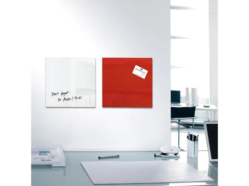 Sigel Magnethaftendes Glassboard Artverum S 30 x 30 cm, Weiss